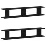 Estante pared 2uds madera ingeniería roble negro 105x18x20cm de , Estantes y estanterías - Ref: Foro24-862062, Precio: 49,71 ...