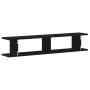 Estante pared 2uds madera ingeniería roble negro 105x18x20cm de , Estantes y estanterías - Ref: Foro24-862062, Precio: 49,71 ...