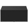 Caja de almacenaje de jardín ratán sintético negro 110x50x58 cm de , Cajas de almacenaje para exteriores - Ref: Foro24-410406...