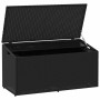 Caja de almacenaje de jardín ratán sintético negro 110x50x58 cm de , Cajas de almacenaje para exteriores - Ref: Foro24-410406...