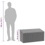 Caja de almacenaje de jardín ratán sintético negro 110x50x58 cm de , Cajas de almacenaje para exteriores - Ref: Foro24-410406...
