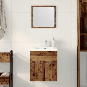 Juego de muebles de baño 2 piezas madera ingeniería envejecida de , Muebles de baño - Ref: Foro24-862036, Precio: 51,92 €, De...