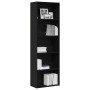 Estantería de madera de roble negro 60x30x189 cm de , Librerías y estanterías - Ref: Foro24-862457, Precio: 111,19 €, Descuen...