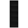 Estantería de madera de roble negro 60x30x189 cm de , Librerías y estanterías - Ref: Foro24-862457, Precio: 111,19 €, Descuen...