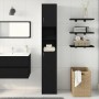 Mueble de baño de madera de roble negro 32x25,5x190 cm de , Muebles de baño - Ref: Foro24-862015, Precio: 82,18 €, Descuento: %