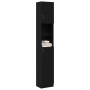 Mueble de baño de madera de roble negro 32x25,5x190 cm de , Muebles de baño - Ref: Foro24-862015, Precio: 82,18 €, Descuento: %