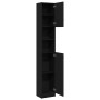 Mueble de baño de madera de roble negro 32x25,5x190 cm de , Muebles de baño - Ref: Foro24-862015, Precio: 82,18 €, Descuento: %