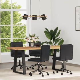Sillas de comedor 4 unidades cuero sintético negro de , Sillas de comedor - Ref: Foro24-3315694, Precio: 229,68 €, Descuento: %