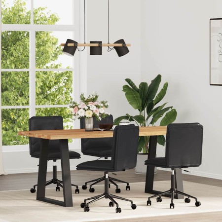 Sillas de comedor 4 unidades cuero sintético negro de , Sillas de comedor - Ref: Foro24-3315694, Precio: 229,68 €, Descuento: %