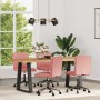 Sillas de comedor 4 unidades cuero sintético rosa de , Sillas de comedor - Ref: Foro24-3315696, Precio: 231,72 €, Descuento: %