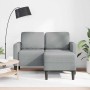 Sofá de 2 plazas con chaise longue en forma L gris claro 125cm de , Sofás - Ref: Foro24-4107061, Precio: 270,08 €, Descuento: %