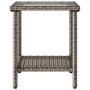 Sofá de jardín en forma de L con mesa y cojines ratán PE gris de , Sofás de exterior - Ref: Foro24-4103879, Precio: 314,04 €,...