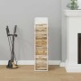 Leñero blanco 25x25x100 cm Acero laminado en frío de , Bolsas y soportes de leña - Ref: Foro24-864268, Precio: 51,45 €, Descu...