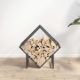 Leñero antracita 50x25x50 cm Acero laminado en frío de , Bolsas y soportes de leña - Ref: Foro24-864277, Precio: 31,46 €, Des...