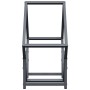 Leñero antracita 50x25x50 cm Acero laminado en frío de , Bolsas y soportes de leña - Ref: Foro24-864277, Precio: 31,46 €, Des...