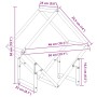 Leñero antracita 50x25x50 cm Acero laminado en frío de , Bolsas y soportes de leña - Ref: Foro24-864277, Precio: 31,46 €, Des...