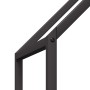 Leñero negro 60x25x90 cm Acero laminado en frío de , Bolsas y soportes de leña - Ref: Foro24-864307, Precio: 38,94 €, Descuen...