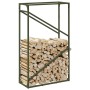 Leñero verde oliva 60x25x100 cm Acero laminado en frío de , Bolsas y soportes de leña - Ref: Foro24-864330, Precio: 42,25 €, ...