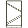 Leñero verde oliva 60x25x100 cm Acero laminado en frío de , Bolsas y soportes de leña - Ref: Foro24-864330, Precio: 42,25 €, ...