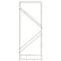 Leñero blanco 40x25x100 cm Acero laminado en frío de , Bolsas y soportes de leña - Ref: Foro24-864332, Precio: 39,48 €, Descu...