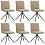 Sillas de comedor 6 uds. Cuero sintético gris claro de , Sillas de comedor - Ref: Foro24-3315649, Precio: 333,61 €, Descuento: %