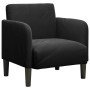 Sillón con reposabrazos Terciopelo negro 54 cm de , Sillones - Ref: Foro24-4100583, Precio: 114,12 €, Descuento: %