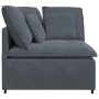 Sofá modular de esquina con cojines gris oscuro 100 cm de , Unidades para sofás seccionales - Ref: Foro24-4104460, Precio: 19...