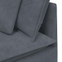 Sofá modular de esquina con cojines gris oscuro 100 cm de , Unidades para sofás seccionales - Ref: Foro24-4104460, Precio: 19...