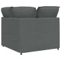Sofá modular de esquina con cojines gris oscuro 100 cm de , Unidades para sofás seccionales - Ref: Foro24-4104448, Precio: 21...