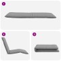 Tumbona plegable gris 175x54x8,5 cm tejido oxford de , Tumbonas - Ref: Foro24-4019747, Precio: 112,46 €, Descuento: %