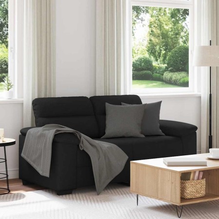Sofá 2 plazas Tela Negro 120 cm de , Sofás - Ref: Foro24-4105299, Precio: 219,80 €, Descuento: %
