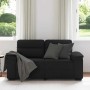 Sofá 2 plazas Tela Negro 120 cm de , Sofás - Ref: Foro24-4105299, Precio: 219,80 €, Descuento: %