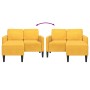 Sofá 2 plazas con chaise longue en forma L amarillo claro 125cm de , Sofás - Ref: Foro24-4107082, Precio: 250,53 €, Descuento: %
