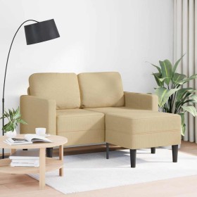 Sofá de 2 plazas con chaise longue en forma L verde gris 125 cm de , Sofás - Ref: Foro24-4107080, Precio: 216,09 €, Descuento: %