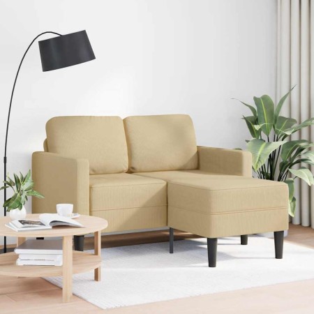 Sofá de 2 plazas con chaise longue en forma L verde gris 125 cm de , Sofás - Ref: Foro24-4107080, Precio: 216,09 €, Descuento: %