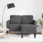 Sofá de 2 plazas con chaise longue en forma L gris oscuro 125cm de , Sofás - Ref: Foro24-4107077, Precio: 263,51 €, Descuento: %