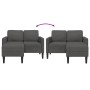 Sofá de 2 plazas con chaise longue en forma L gris oscuro 125cm de , Sofás - Ref: Foro24-4107077, Precio: 263,51 €, Descuento: %