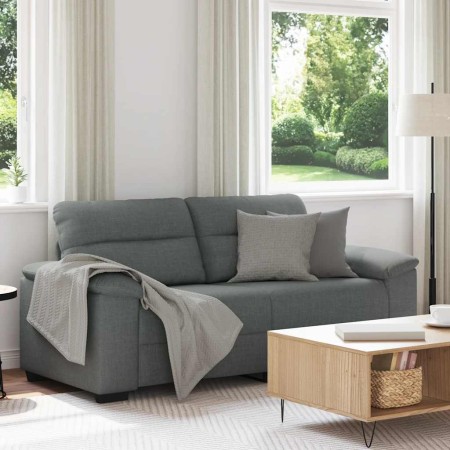 Sofá de 2 plazas de tela gris oscuro 140 cm de , Sofás - Ref: Foro24-4105308, Precio: 230,80 €, Descuento: %