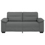 Sofá de 2 plazas de tela gris oscuro 140 cm de , Sofás - Ref: Foro24-4105308, Precio: 230,80 €, Descuento: %