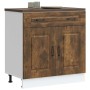 Mueble bajo de cocina Kalmar de madera ingeniería roble ahumado de , Armarios de cocina - Ref: Foro24-853502, Precio: 101,08 ...