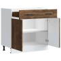 Mueble bajo de cocina Kalmar de madera ingeniería roble ahumado de , Armarios de cocina - Ref: Foro24-853502, Precio: 101,08 ...