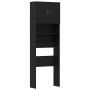 Mueble para lavadora de madera de roble negro 64x24x190 cm de , Accesorios para lavadoras y secadoras - Ref: Foro24-859128, P...