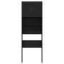 Mueble para lavadora de madera de roble negro 64x24x190 cm de , Accesorios para lavadoras y secadoras - Ref: Foro24-859128, P...