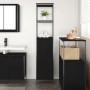 Mueble de baño con estantes roble negro 36x35x165 cm de , Tocadores de baño - Ref: Foro24-861907, Precio: 76,24 €, Descuento: %