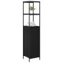 Mueble de baño con estantes roble negro 36x35x165 cm de , Tocadores de baño - Ref: Foro24-861907, Precio: 76,24 €, Descuento: %