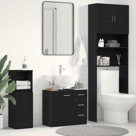 Mueble para lavabo de roble negro 63x30x54 cm de , Muebles de baño - Ref: Foro24-862022, Precio: 86,03 €, Descuento: %
