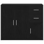 Aparador roble negro 91x29,5x75 cm madera de ingeniería de , Aparadores - Ref: Foro24-862003, Precio: 95,03 €, Descuento: %
