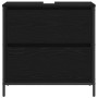 Mueble de baño con lavabo y cajones roble negro 60x34,5x60 cm de , Tocadores de baño - Ref: Foro24-861882, Precio: 76,94 €, D...