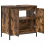 Mueble de baño con lavabo roble ahumado 60x34,5x60 cm de , Tocadores de baño - Ref: Foro24-861894, Precio: 60,03 €, Descuento: %