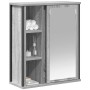 Mueble de baño de pared con espejo gris Sonoma 50x21x60 cm de , Tocadores de baño - Ref: Foro24-861905, Precio: 63,78 €, Desc...